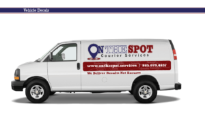 On The Spot Courier Service Vehicle Signage