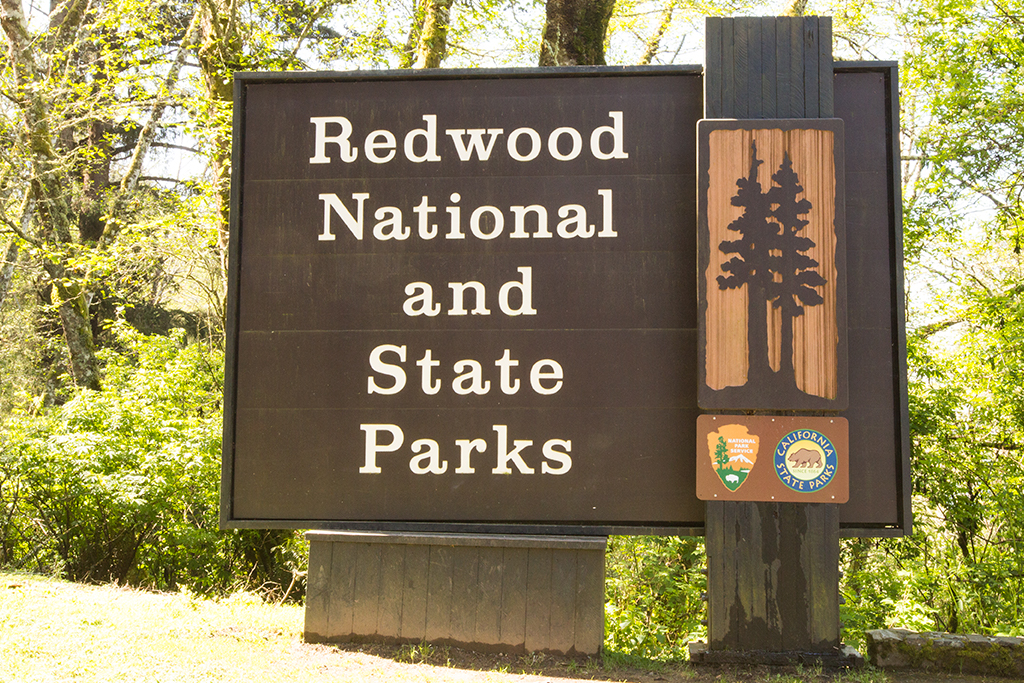 Redwood National and State Parks Sign