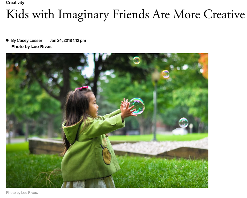 Kids with Imaginary Friends Are More Creative