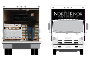 North Knox Siding & Windows Vehicle Wrap (Front & Back)